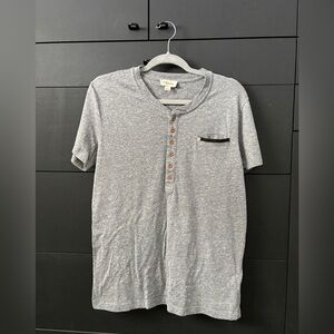 Diesel Gray Short Sleeve Henley